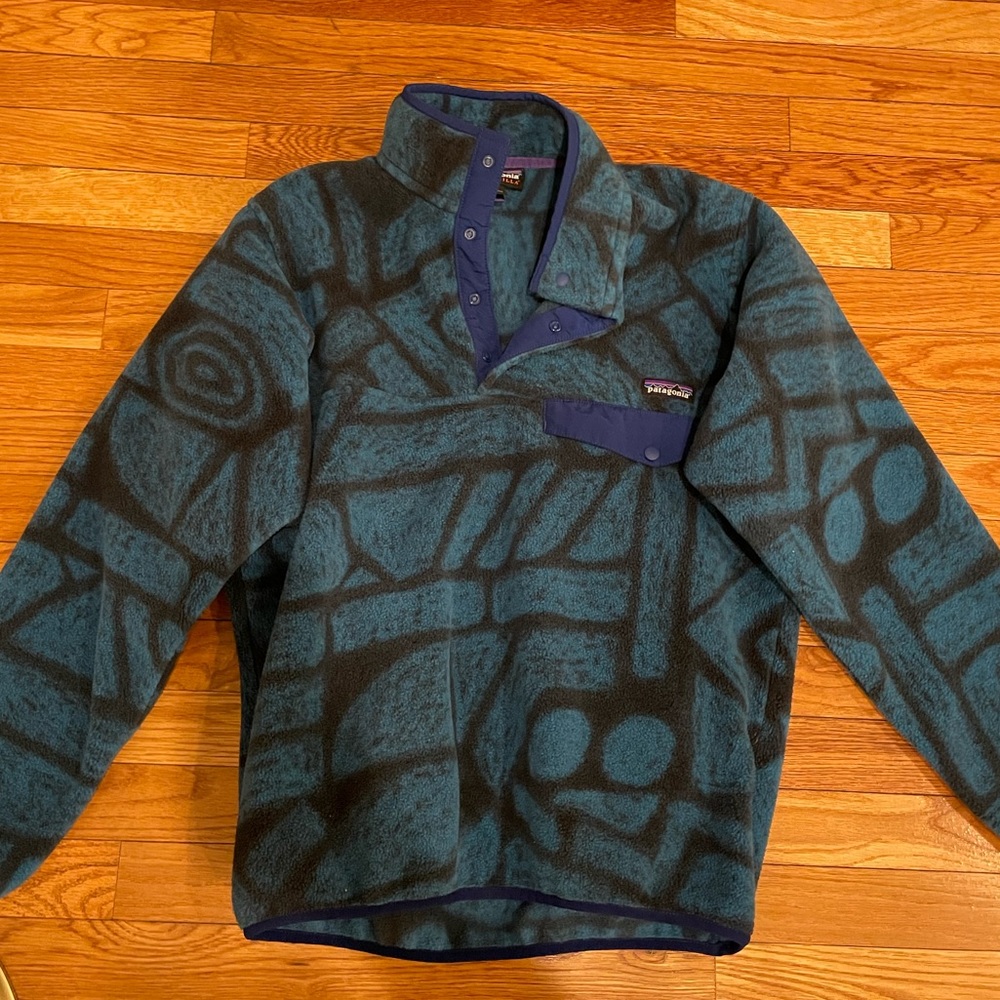 Patagonia Blue Printed Fleece